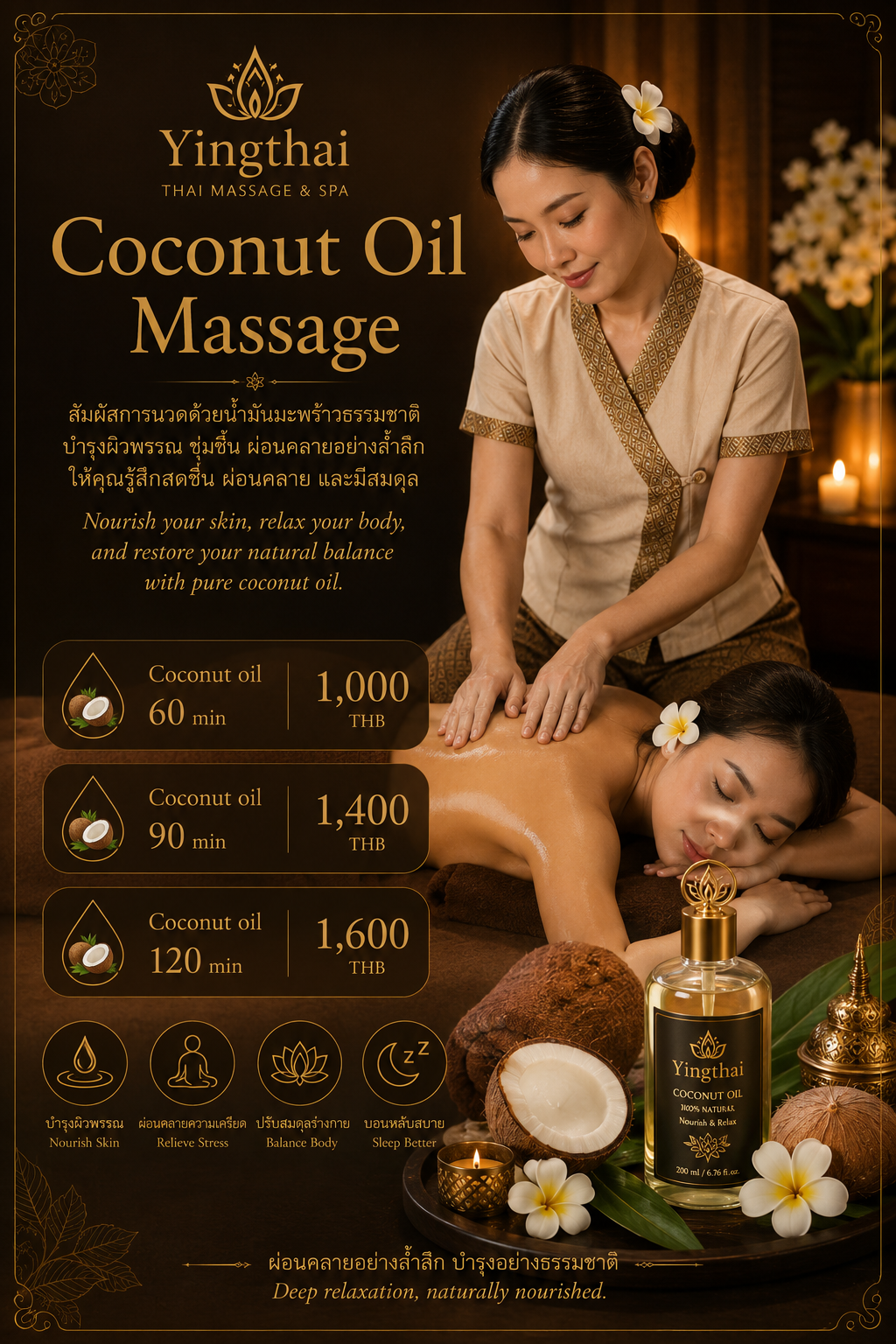 Coconut Oil Massage
